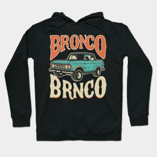 Retro 1987-1991 Ford Bronco w/Tires Hoodie